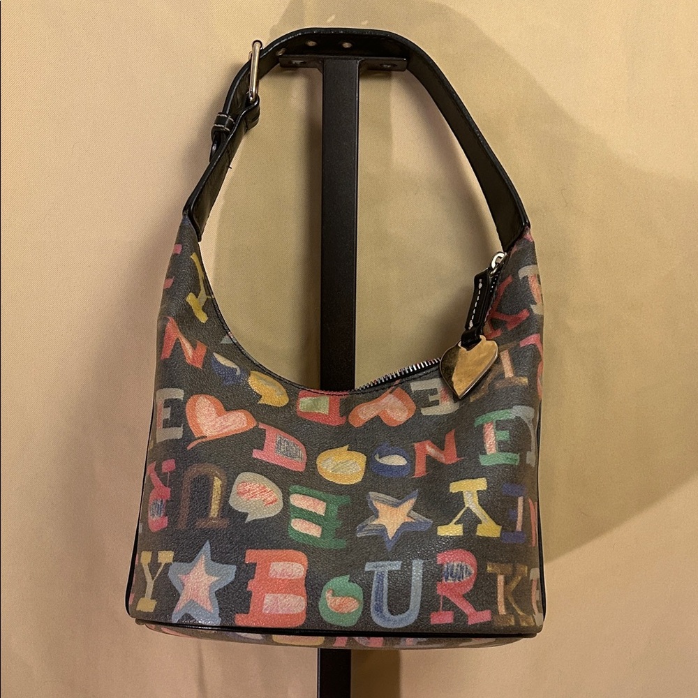 Vintage Y2K Dooney & Bourke multicolor logo bucket bag